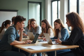 étudiants en alternance