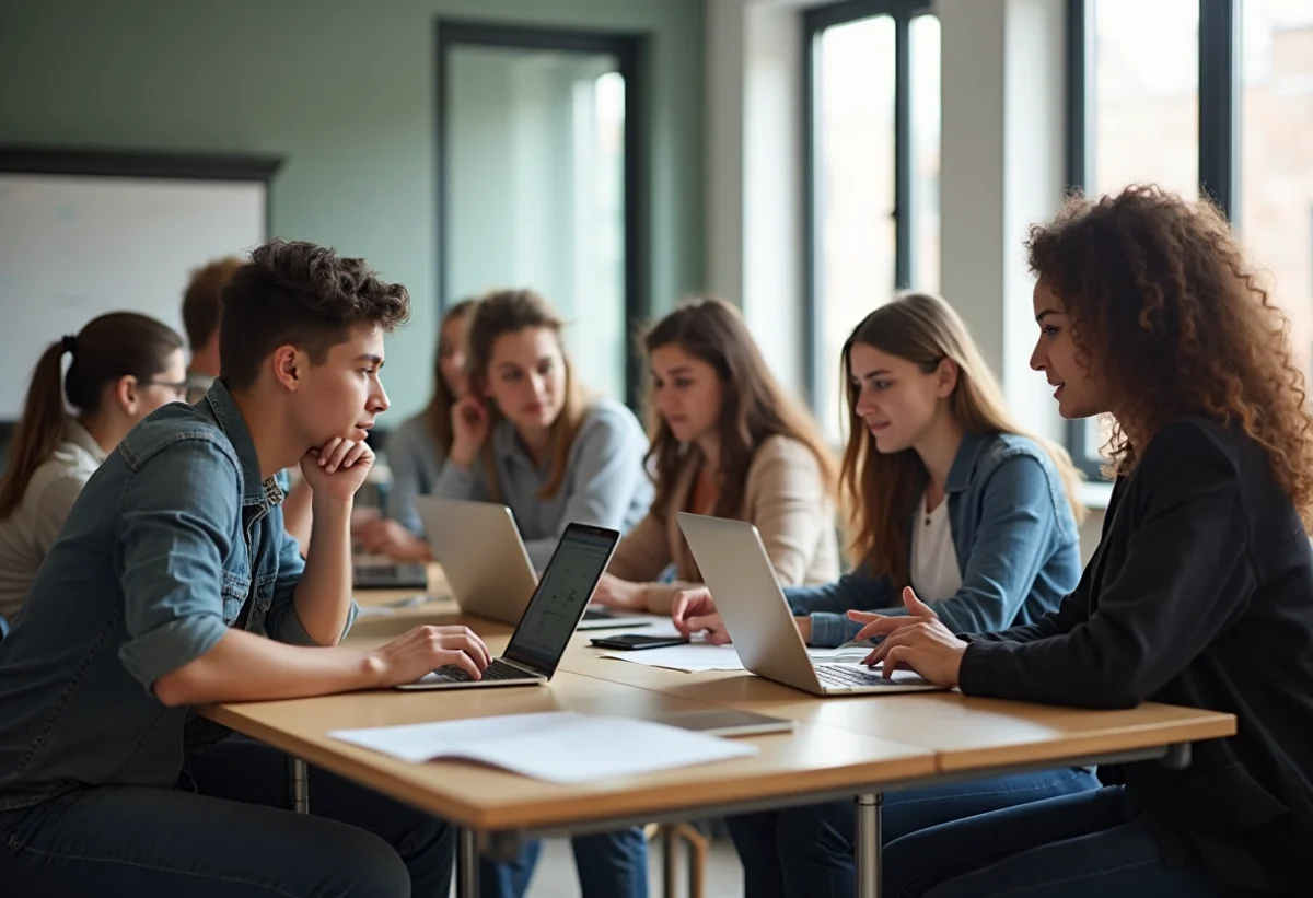 étudiants en alternance