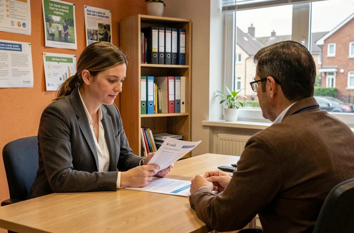Femme bénéficiaire d'un accompagnement à l'insertion numérique chez Konexio en Seine-Saint-Denis
